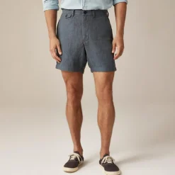 7" linen short