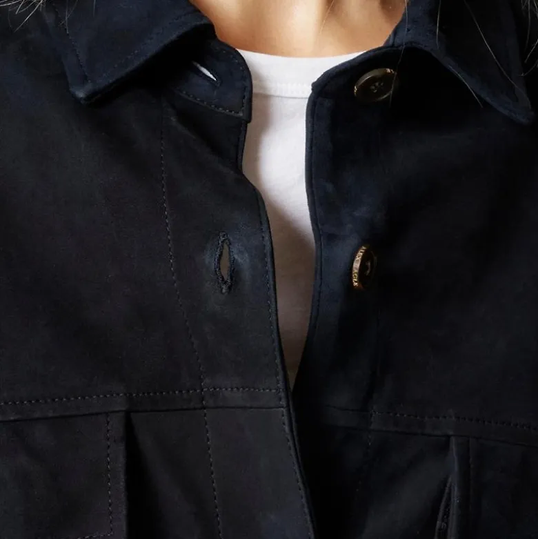 Alex Eagle X J.Crew oversized suede shirt