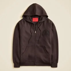Alex Eagle X J.Crew scuba-knit full-zip hoodie