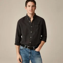 Baird McNutt garment-dyed Irish linen shirt