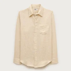 Baird McNutt Irish linen point-collar shirt