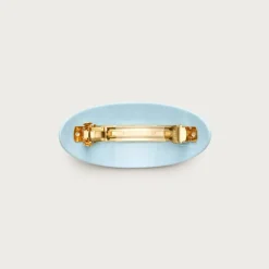 Bandana-print oval hair clip