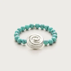 Beaded swirl bracelet