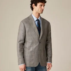 Blazer in English wool-linen blend