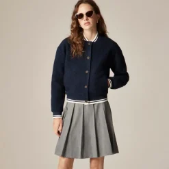 Bouclé flight jacket