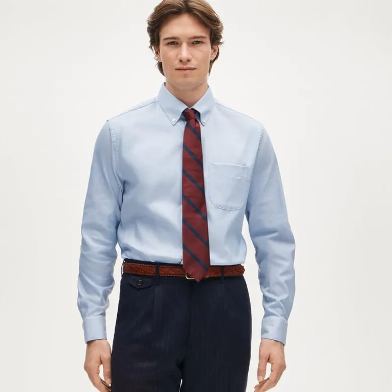 Bowery performance stretch oxford shirt with button-down collar