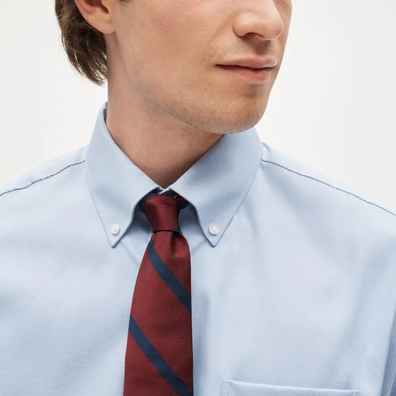 Bowery performance stretch oxford shirt with button-down collar