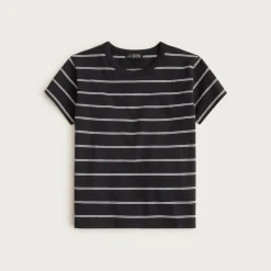 Boyfriend jersey classic-fit T-shirt in stripe