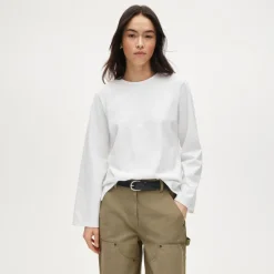 Boyfriend jersey relaxed long-sleeve T-shirt