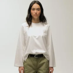 Boyfriend jersey relaxed long-sleeve T-shirt