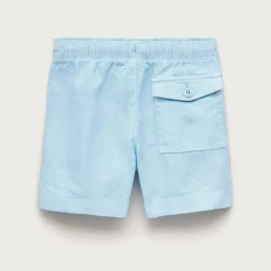 Boys' linen-blend dock short