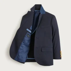 Boys' Ludlow two-button blazer in navy wool blend