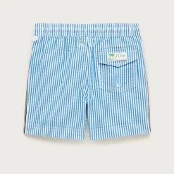 Boys' seersucker swim trunk