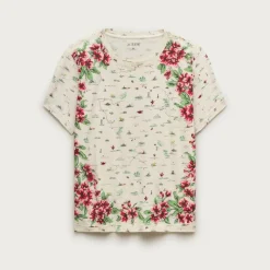 Broken-in jersey relaxed-fit map graphic T-shirt