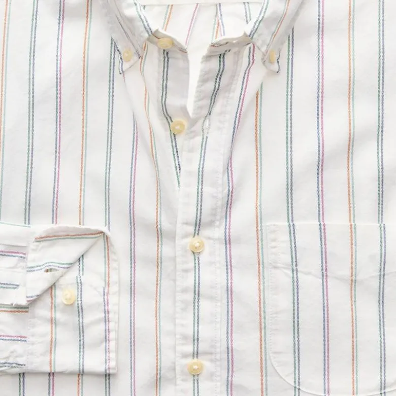 Broken-in organic cotton oxford shirt