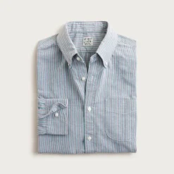 Broken-in organic cotton oxford shirt