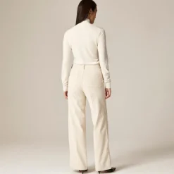 Camp-pocket wide-leg pant in stretch corduroy
