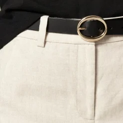 Carolina flare pant in stretch linen blend