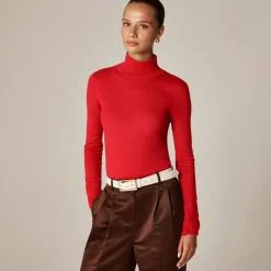 Carolyn turtleneck sweater in merino wool