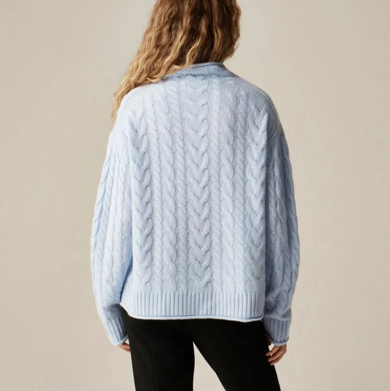 Cashmere cable-knit 2025 Rollneck™ sweater