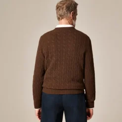 Cashmere cable-knit sweater