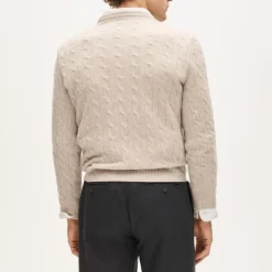 Cashmere cable-knit sweater