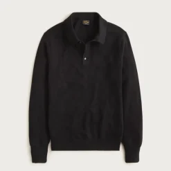 Cashmere collared sweater-polo