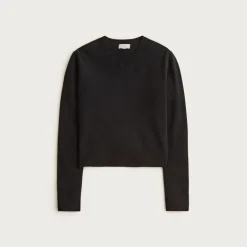 Cashmere high V-neck sweater