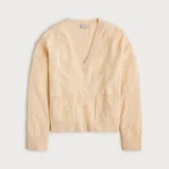 Cashmere patch-pocket cardigan