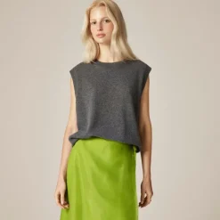Cashmere relaxed sweater-vest