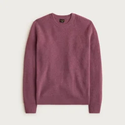 Cashmere rib-knit crewneck sweater