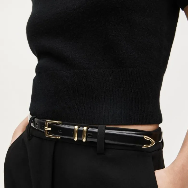 Cashmere shrunken T-shirt