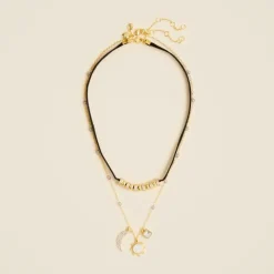 Celestial charm necklaces set-of-two