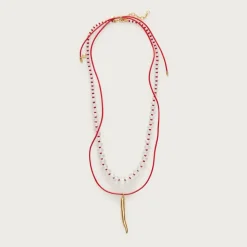 Chili pepper charm necklaces set-of-two