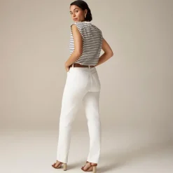 Classic straight jean in white