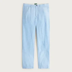 Classic-fit linen trouser