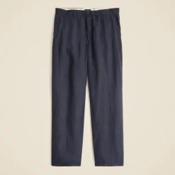 Classic-fit linen trouser