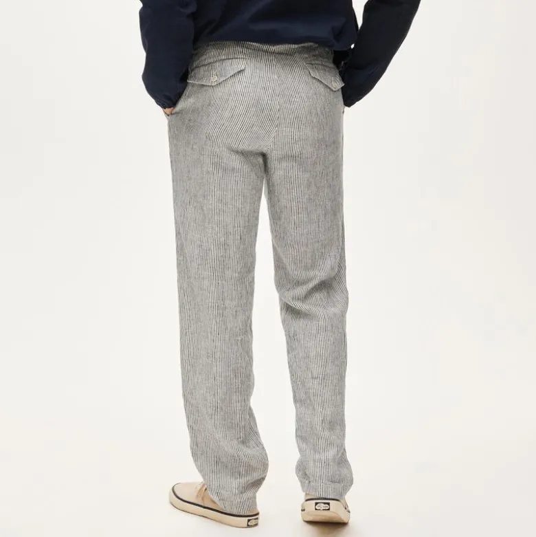Classic-fit linen trouser