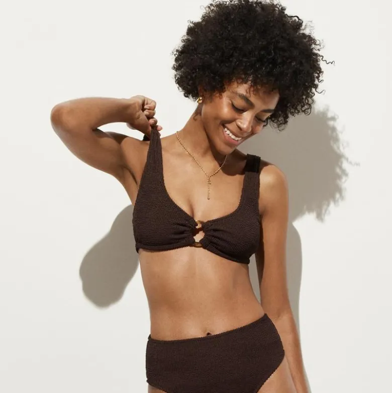 Claudia O-ring scrunchie bikini top