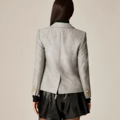 École blazer in herringbone wool blend