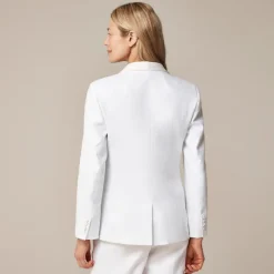 Collection Alexandra shawl-collar blazer in stretch linen blend