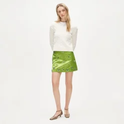 Collection Fairfax embellished mini skirt in memory satin