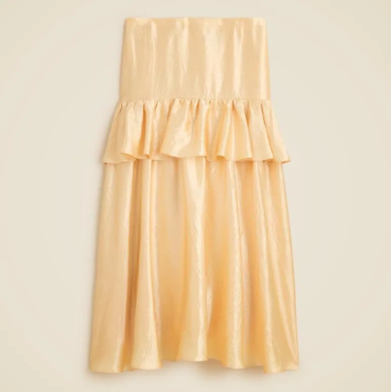 Collection ruffle-tier midi skirt