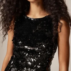 Collection sequin scoopback mini dress