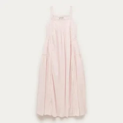 Cotton voile lace-trim sundress