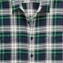 Cotton-hemp blend twill workshirt