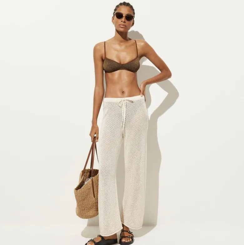 Crochet beach pant in cotton