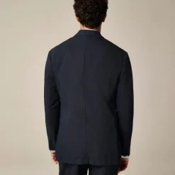 Crosby Classic-fit suit jacket in garment-dyed Italian cotton-linen blend