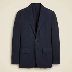 Crosby Classic-fit suit jacket in garment-dyed Italian cotton-linen blend
