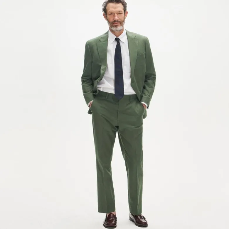 Crosby Classic-fit suit jacket in Baird McNutt Irish cotton-linen blend